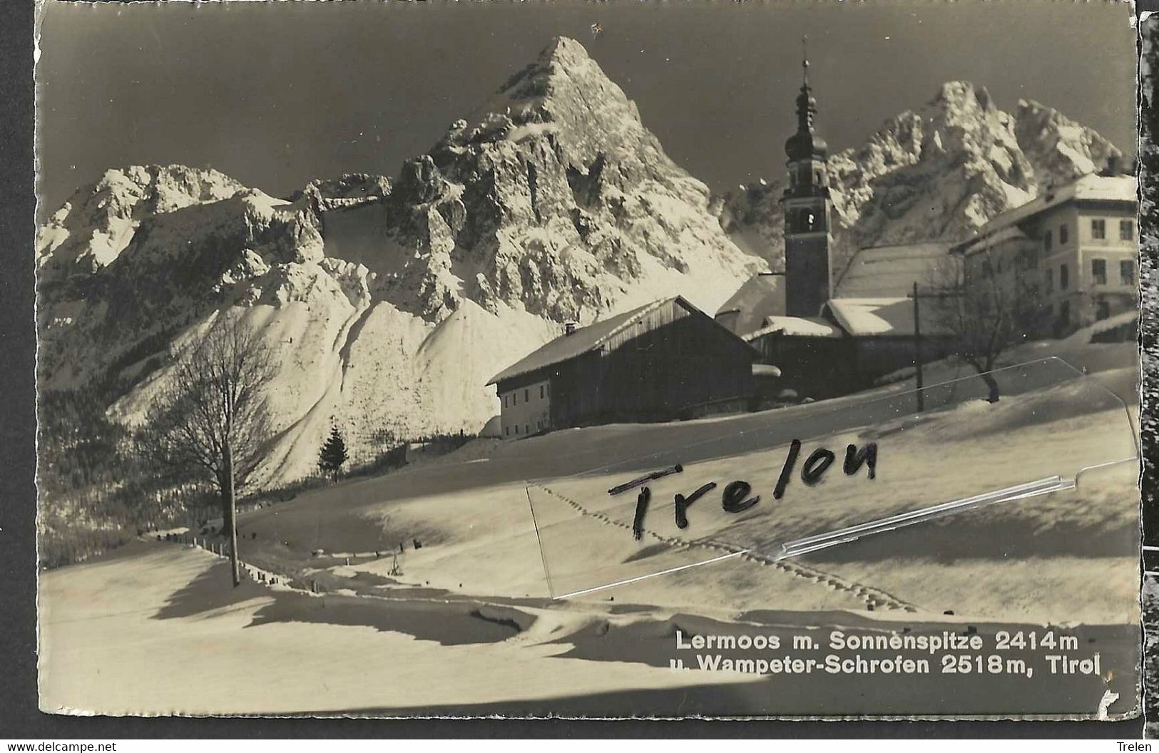 Austria, Österreich, Lermoos, Sonnenspitze, 1955, Gelaufen - Lermoos