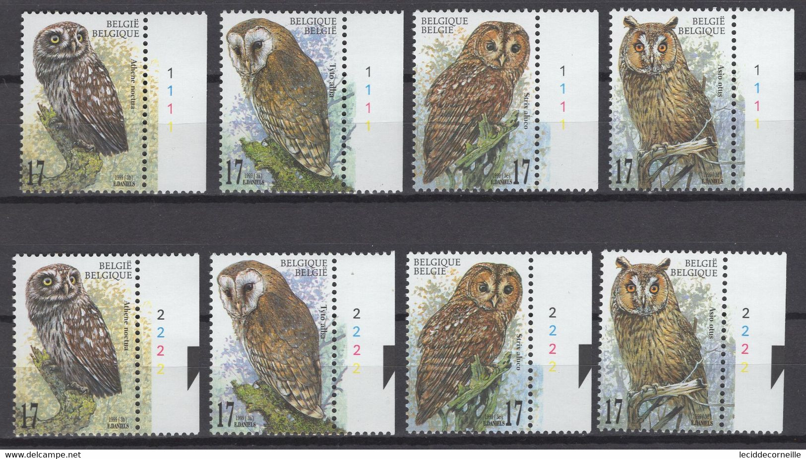 2805/08 Séries Complètes N°PL1 +  PL2 Nature Oiseaux Chouettes Hiboux  NEUFS ** - 1991-2000