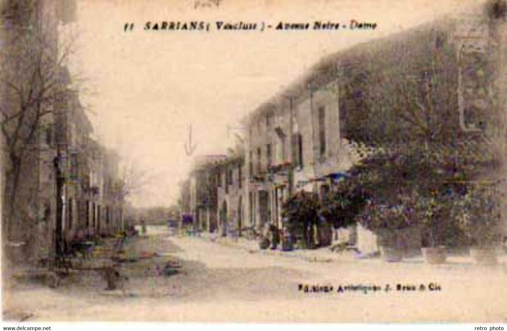 4 Cpa Sarrians - Avenue De La Gare, Rue Marty, Avenue Notre Dame, Rue Du Moulin (cpsm, Plis )    ( S.10480 ) - Sarrians