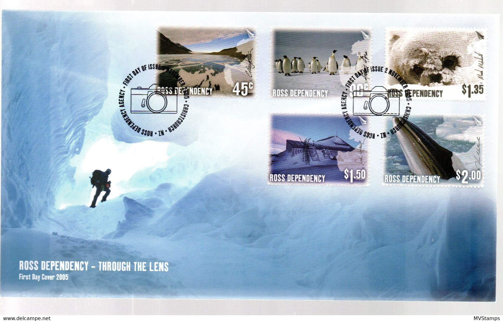 Ross Dependency 2005 Set Pinguin/Antarctic Stamps Nice Used On FDC - FDC