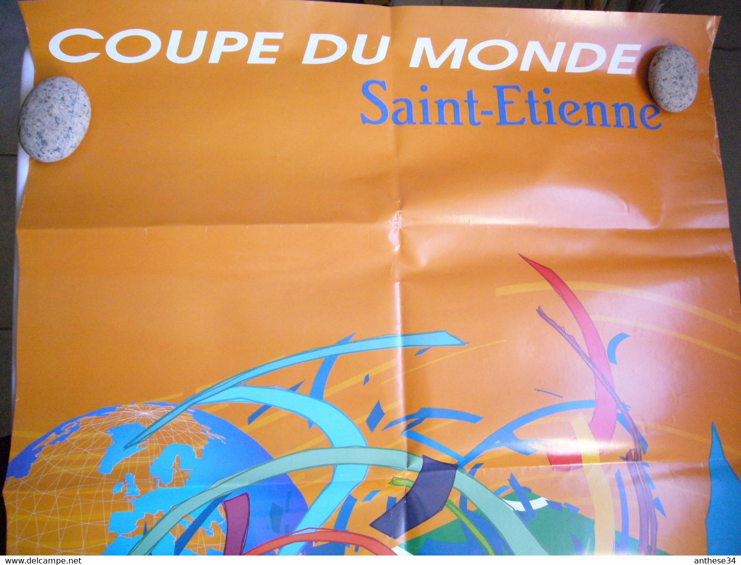 Affiche Coupe Du Monde Football France 1998 à Saint Etienne 60 X 80 Cm - Posters