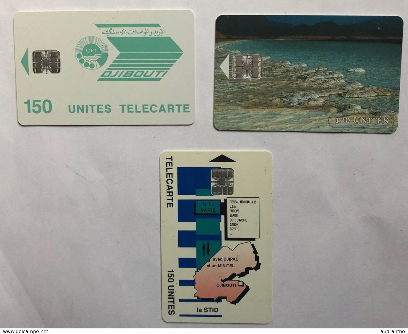 3 Télécartes DJIBOUTI Carte Téléphonique Schlumberger - Dschibuti