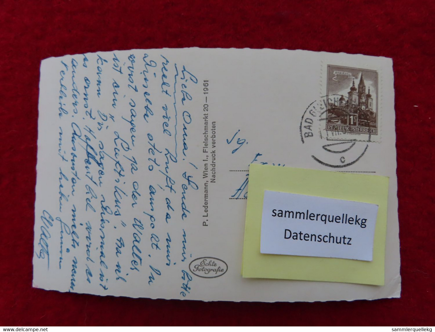 AK: Echtfoto - Kurort Bad Gleichenberg, Gelaufen 11. VII. 1961 (Nr.916) - Bad Gleichenberg