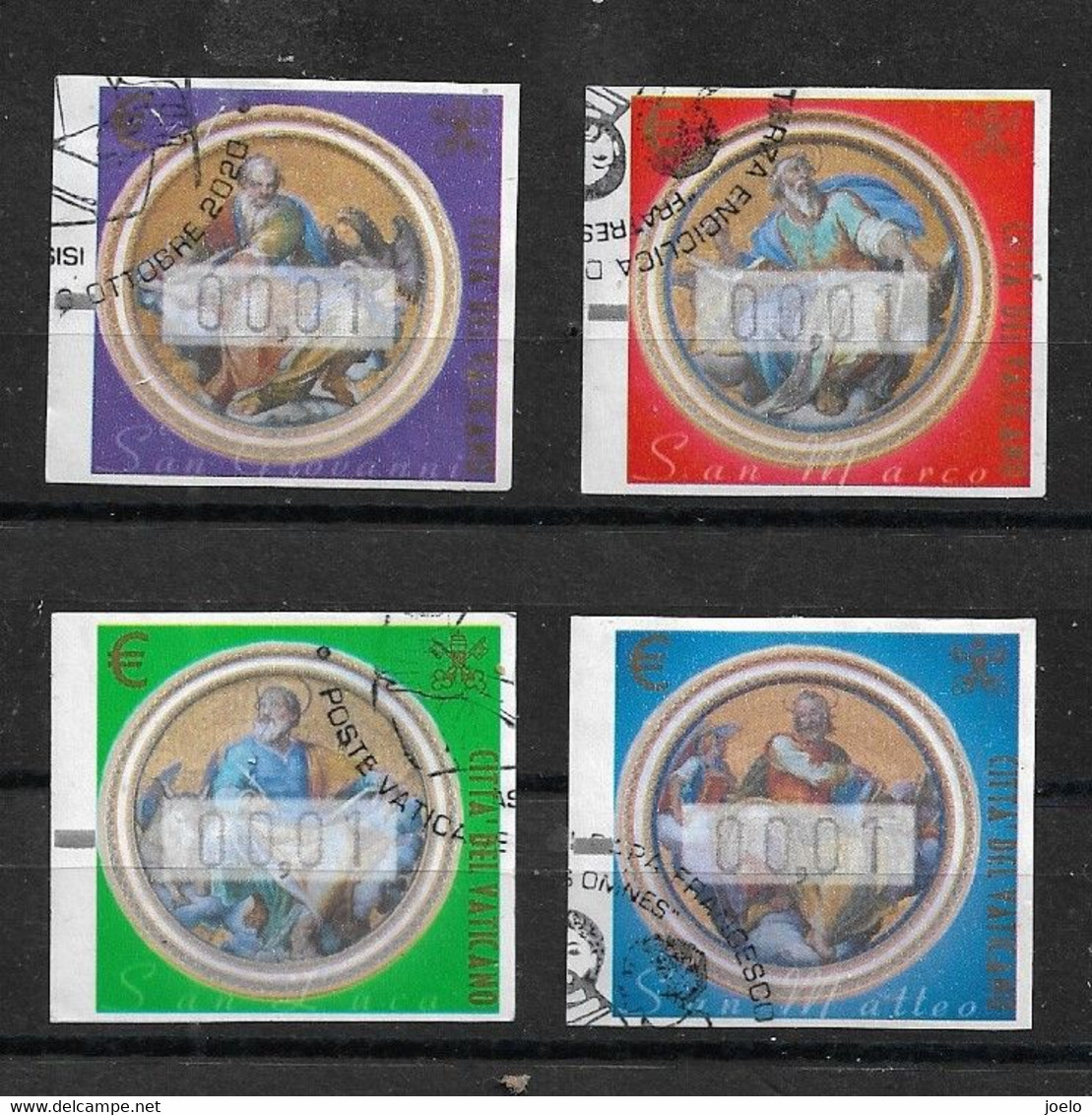 VATICAN 2002 MACHINE STAMPS MOSAICS ORDINARY PAPER SET - Segnatasse