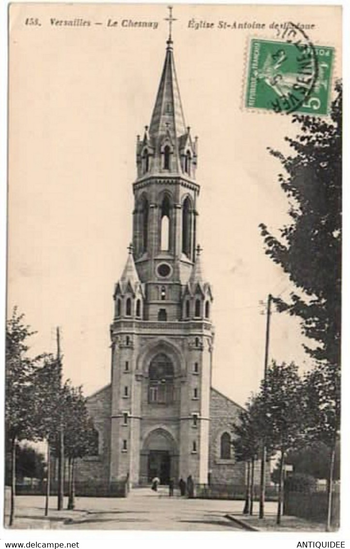 VERSAILLES - LE CHESNAY - Eglise St-Antoine De Padoue - ( 06 JUIN 1913 ) - - Le Chesnay