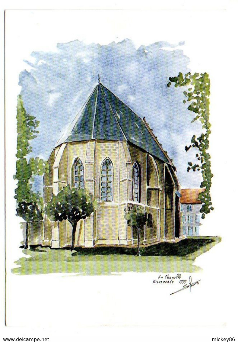 AIGUEPERSE-- 2004--Bourse Aux Collections--La Sainte Chapelle  D'après Aquarelle François LASSERE....à Saisir - Aigueperse