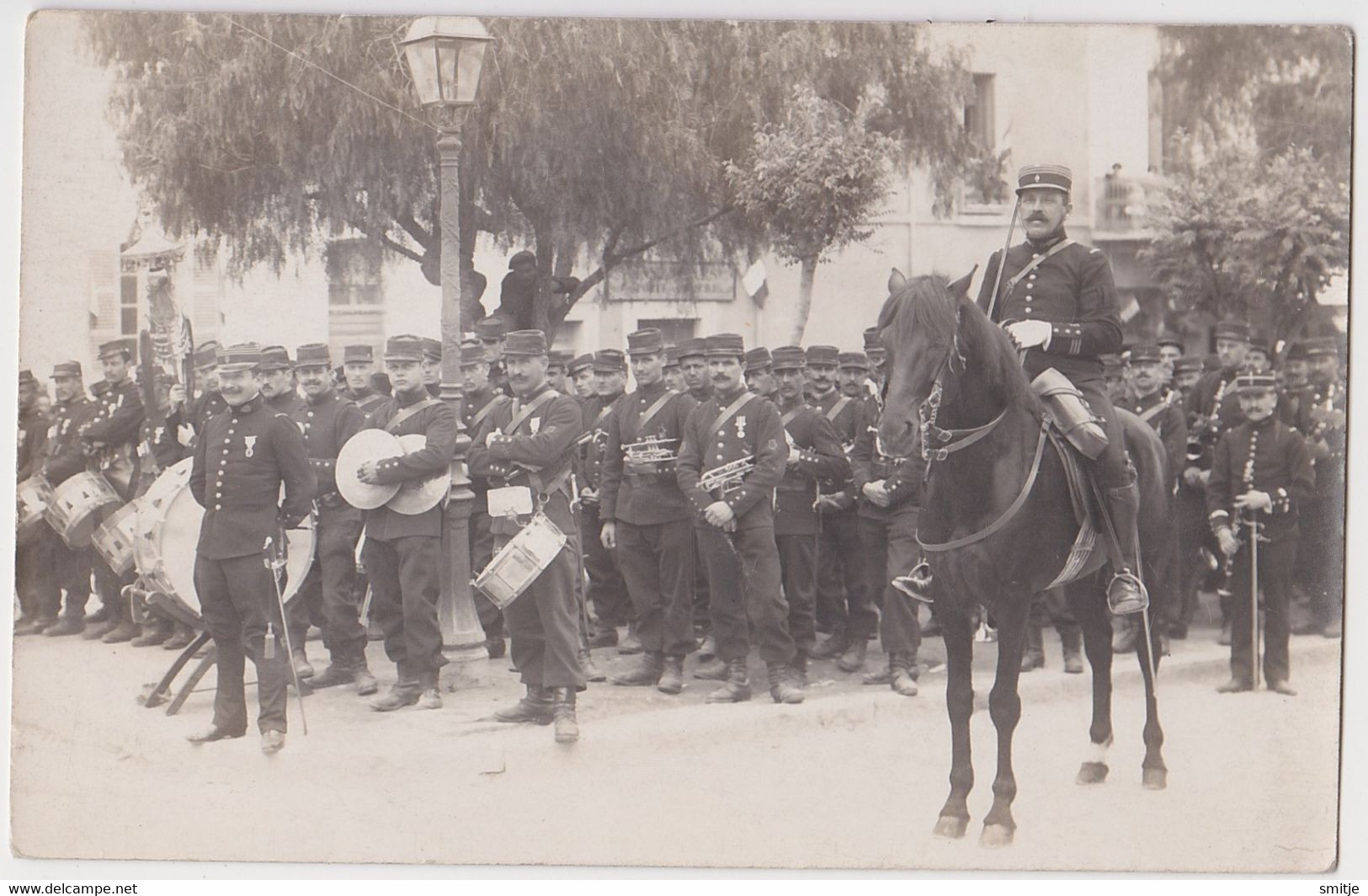 ALGERIE - TLEMCEN - CARTE PHOTO JOUVE - ORCHESTRE MILITAIRE FANFARE - Tlemcen