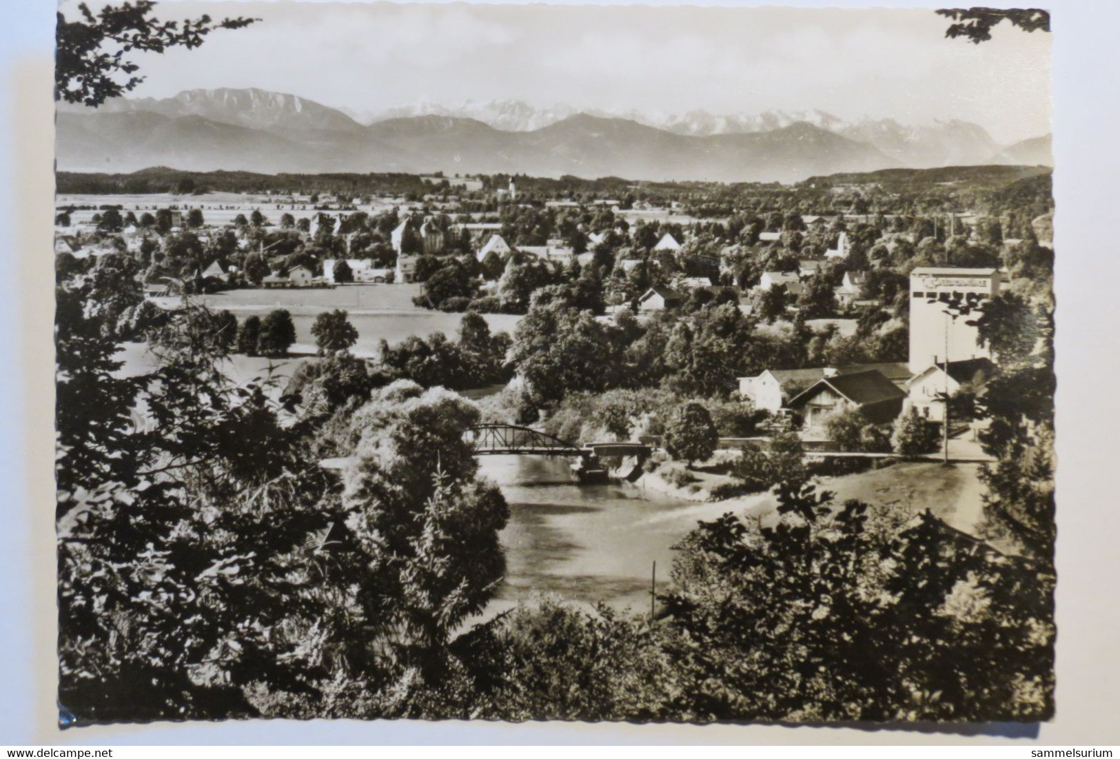 (12/2/21) AK "Wolfratshausen An Der Loisach" Mit Benediktenwand Und Karwendelgebirge - Wolfratshausen