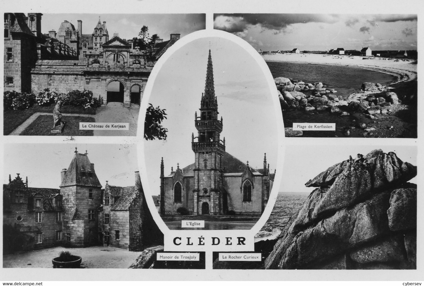 CLEDER - Multi-vues - CPSM PF Datée 1959 - Cléder