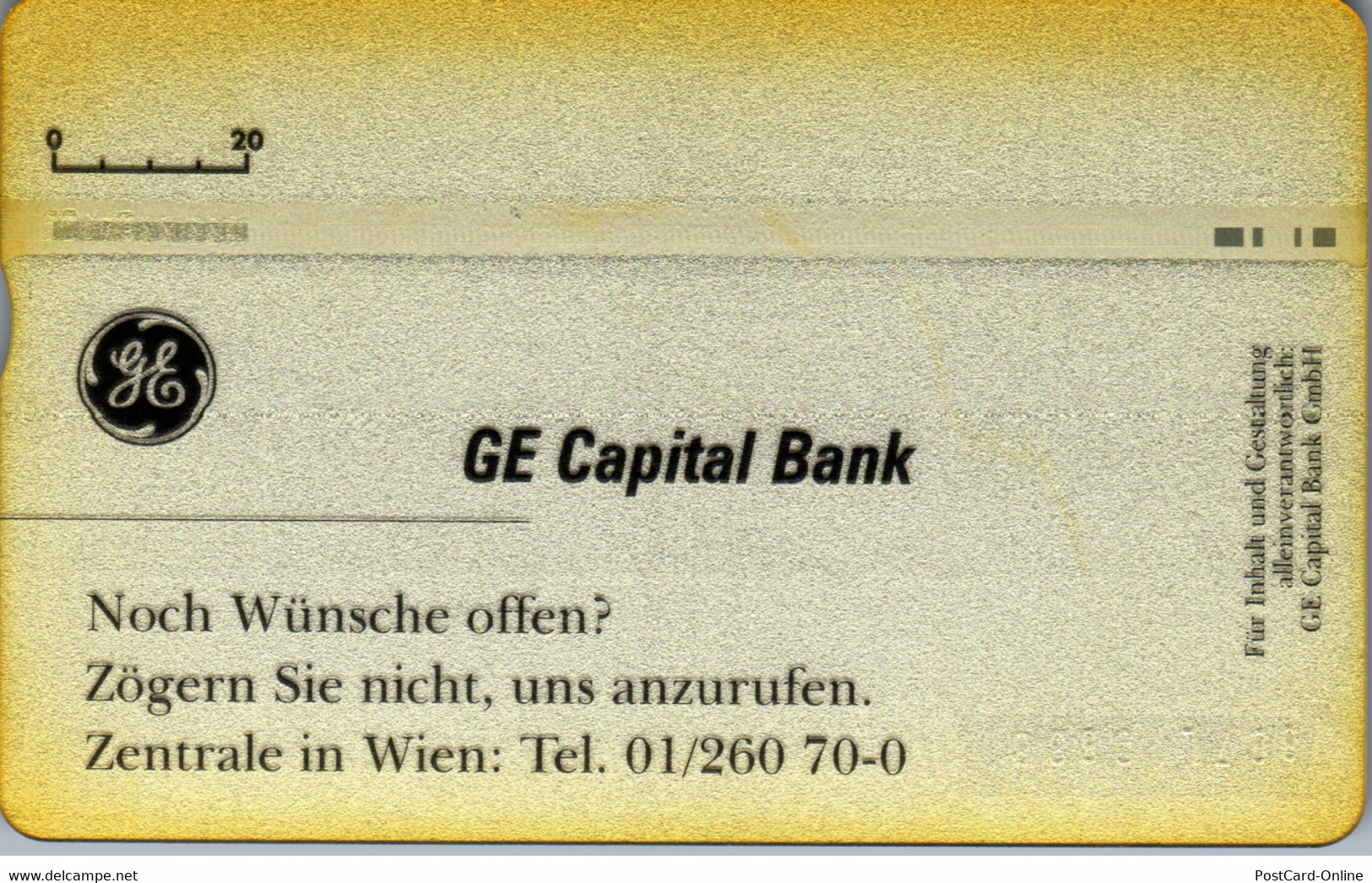 31948 - Österreich - Ge Capital Bank - Oesterreich