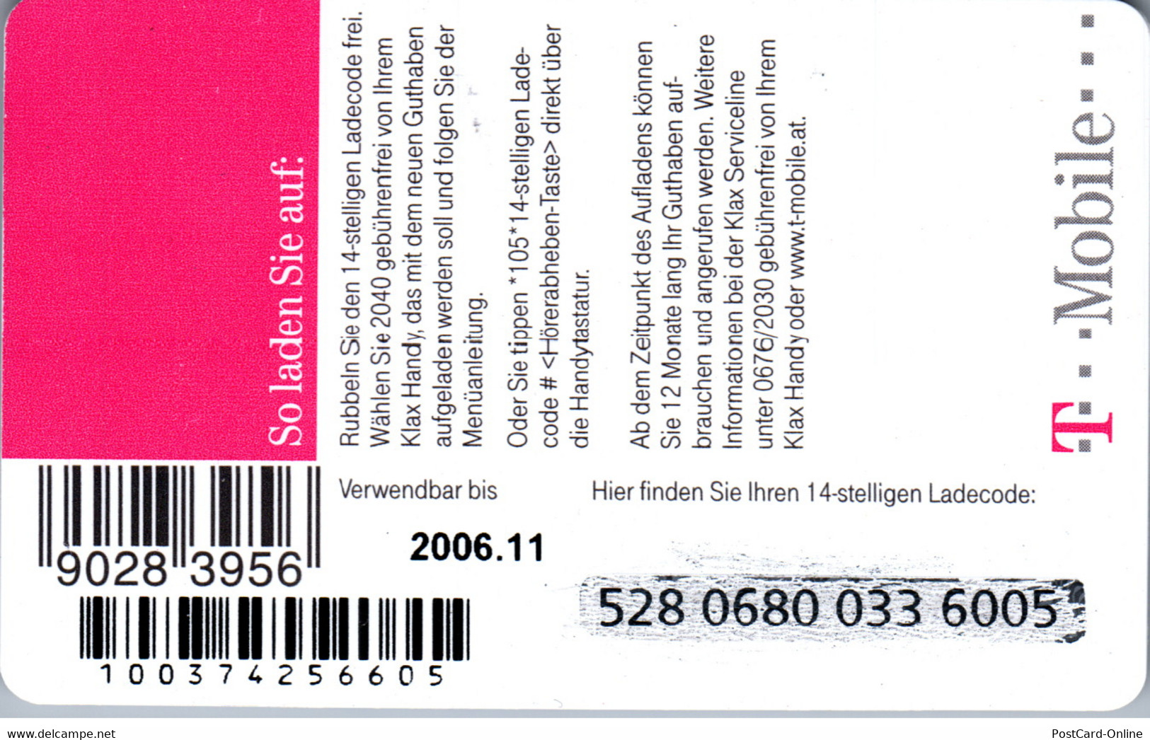 31955 - Österreich - T-Mobile , Herziline , Prepaid - Oesterreich