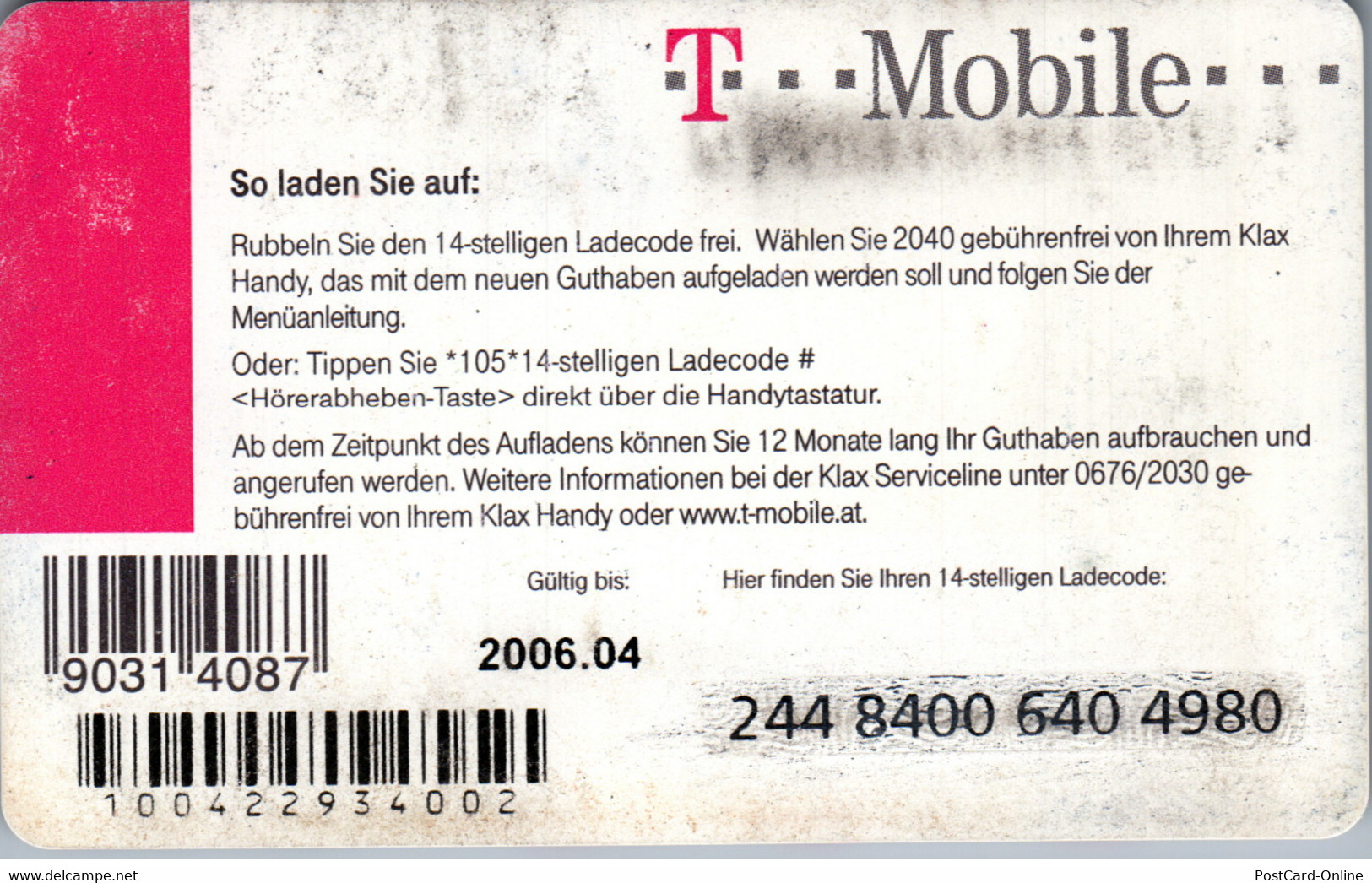 31968 - Österreich - T-Mobile , Kläxchen - Oesterreich