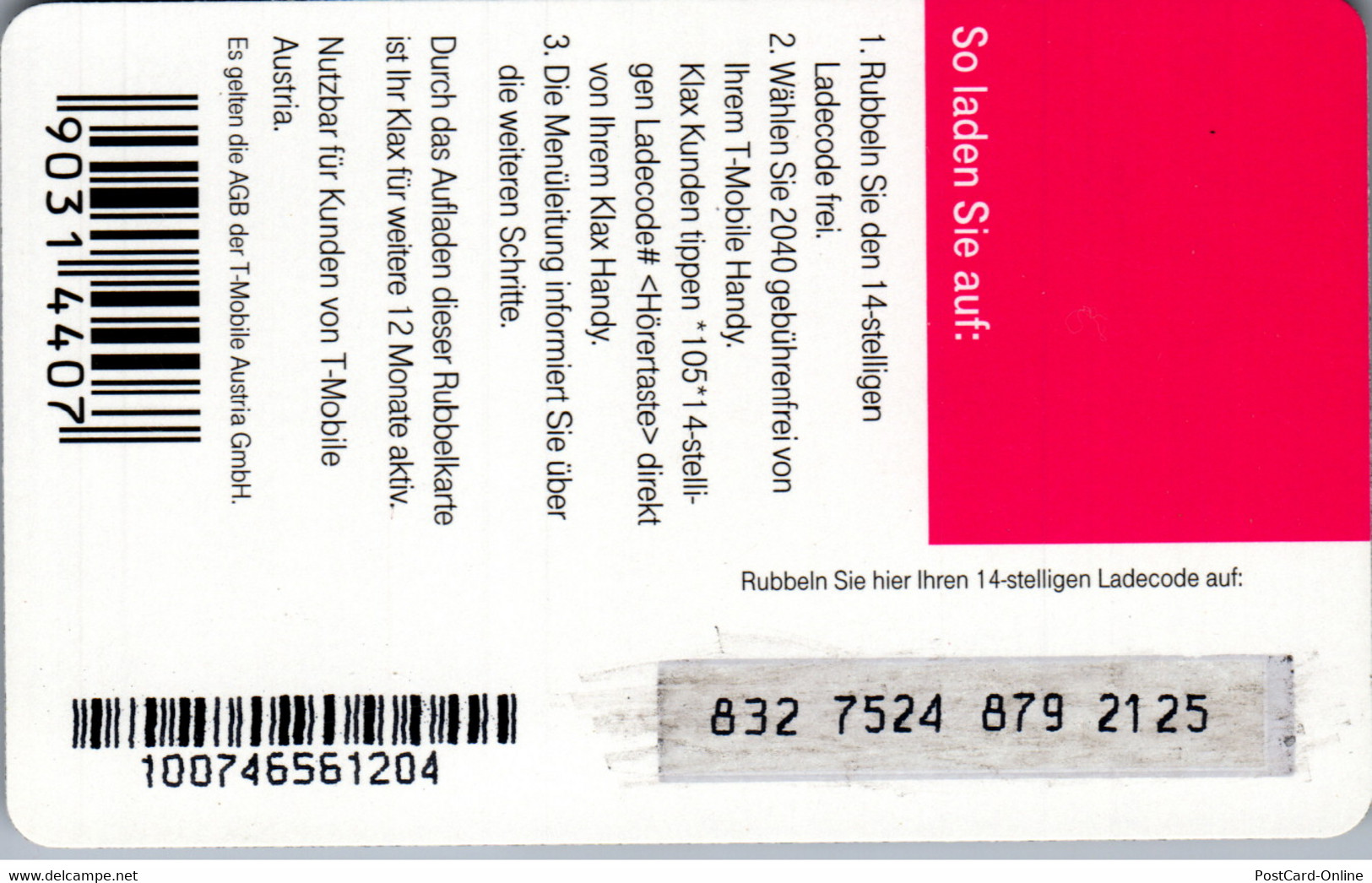 31977 - Österreich - T-Mobile , Prepaid - Oesterreich