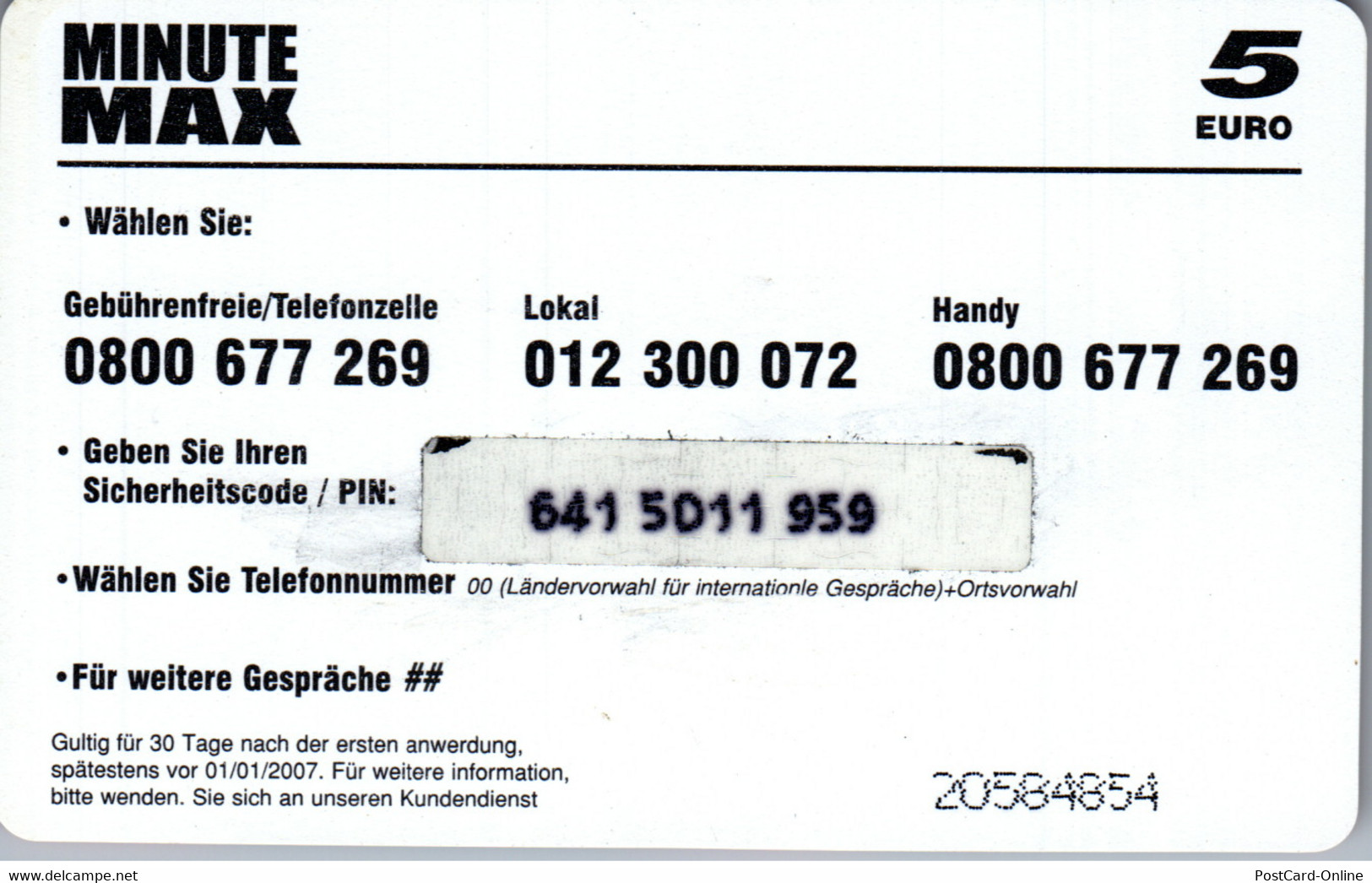 31979 - Österreich - Minute Max , Prepaid - Oesterreich