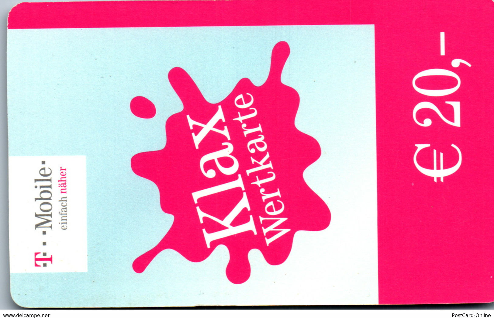 31980 - Österreich - Klax Wertkarte , T-Mobile - Oesterreich