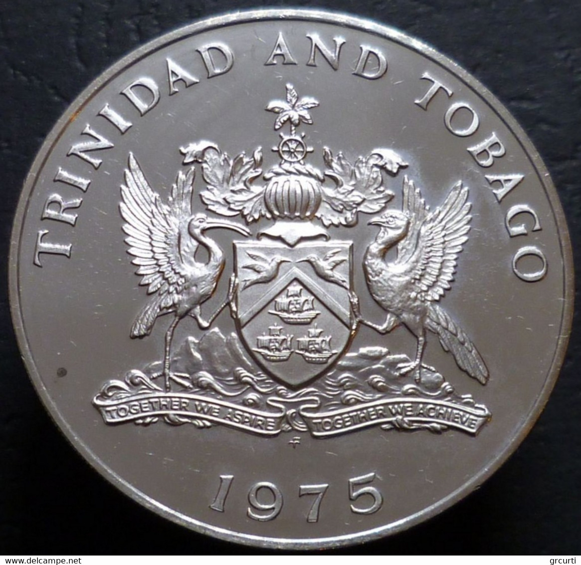Trinidad & Tobago - 5 Dollars 1975 FM - KM# 8 - Trinidad Y Tobago