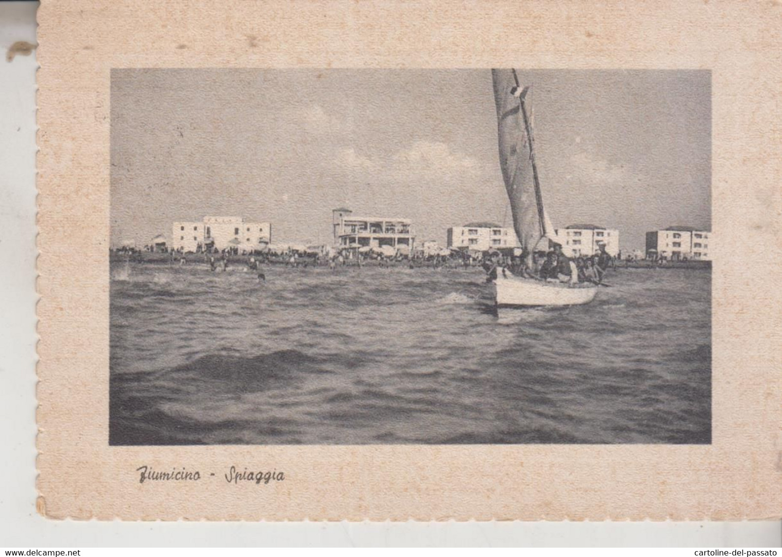 FIUMICINO  ROMA  SPIAGGIA  1959 - Fiumicino