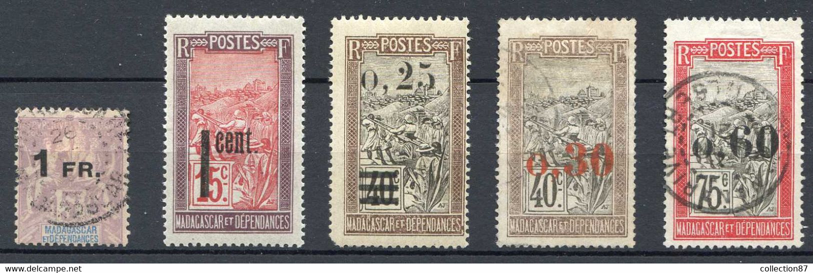 MADAGASCAR > N° 125-127 ⭐ Neuf Charnière Et Oblitéré N° 123-129-130 Ø  Cote 18.00 € - Nuevos