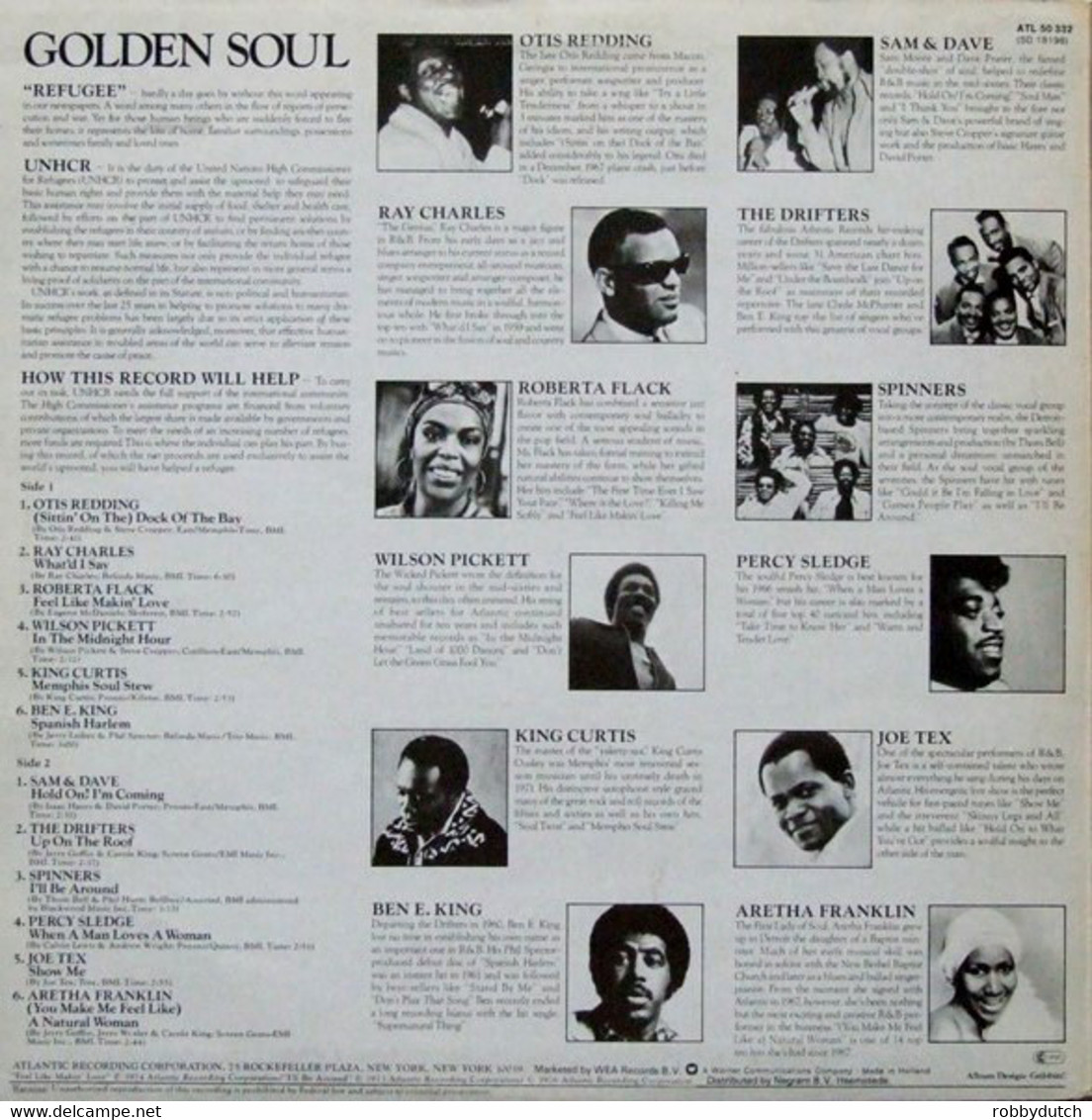 * LP * GOLDEN SOUL - IN AID OF THE WORLD' S REFUGEES - Otis Redding / Ray Charles / King Curtis / Joe Tex A.o. - Hit-Compilations