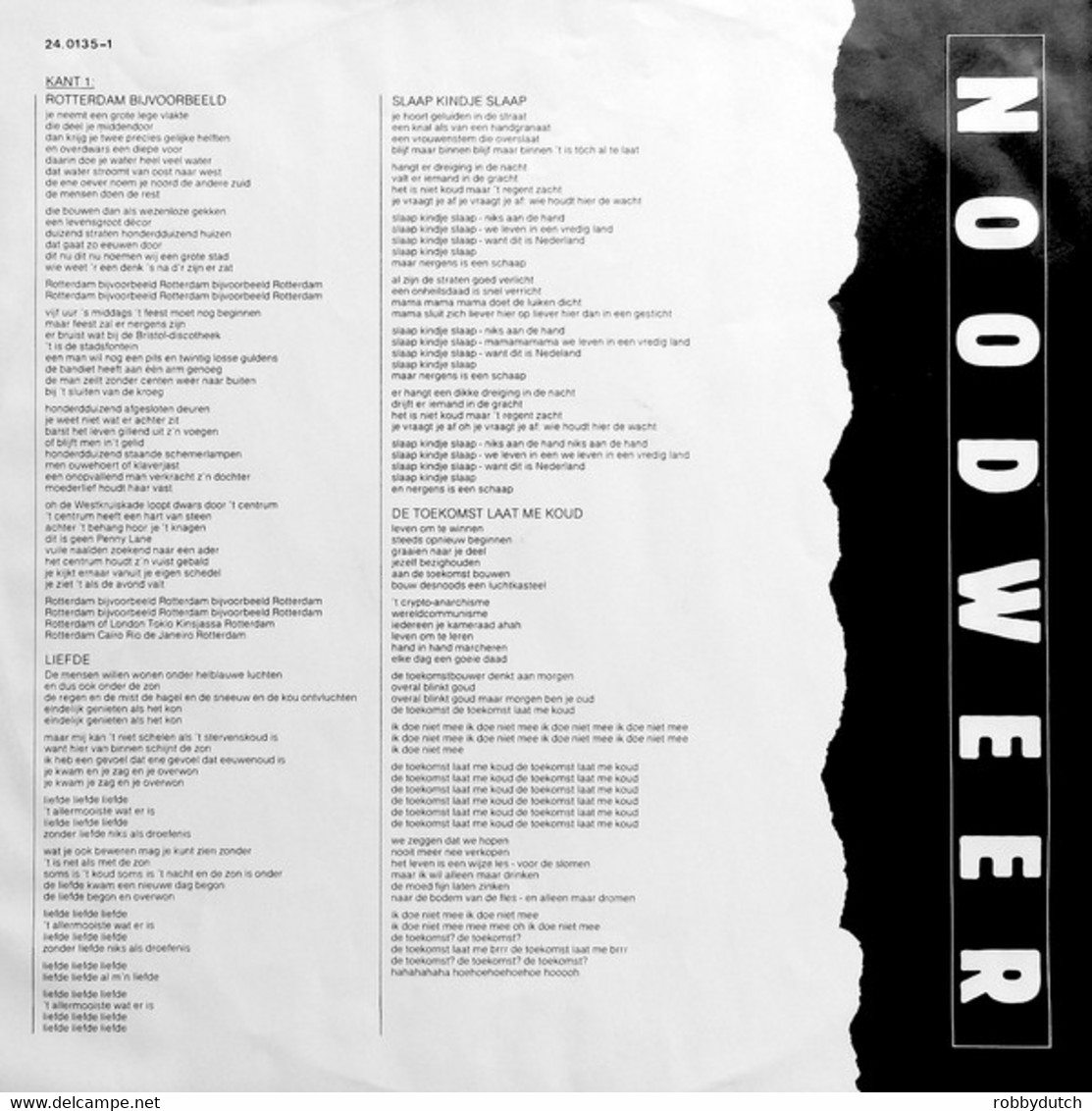 * LP *  NOODWEER - ROTTERDAM BIJVOORBEELD - Other - Dutch Music