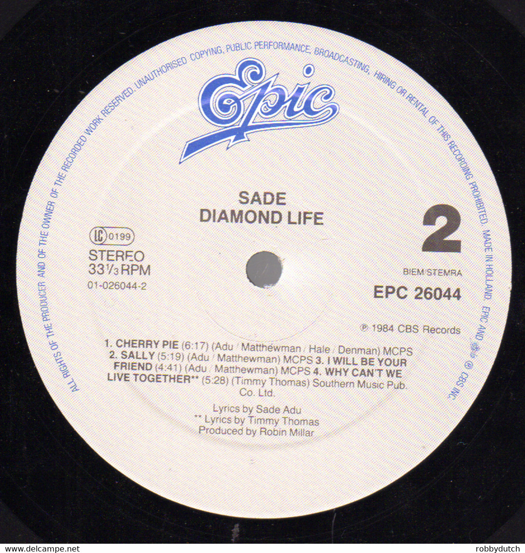 * LP *  SADE - DIAMOND LIFE - Soul - R&B