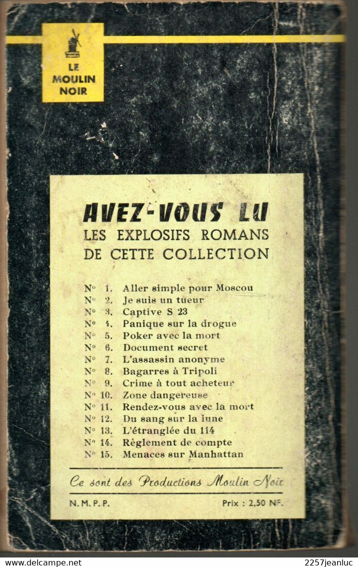 Roman Espionnage -  Editions Du Champ De Mars  1960 * Ni Tombes Ni Croix  De Georges Méra - Altri & Non Classificati