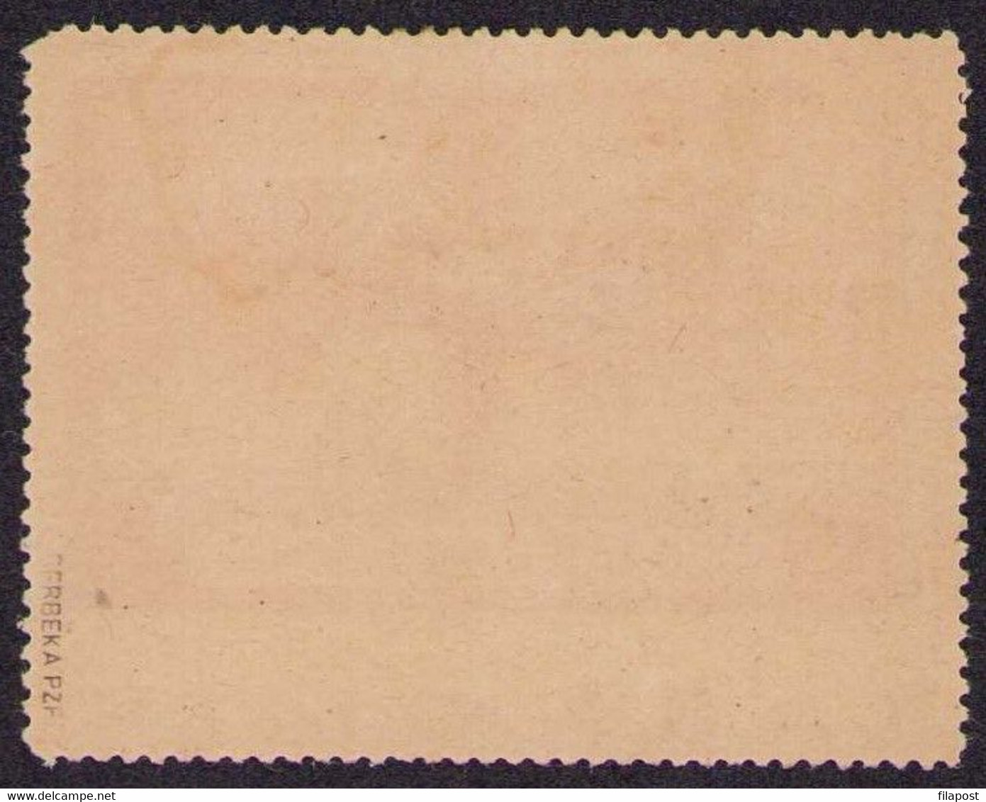 Poland 1921 Error / Tabromik, Extra Charge For Air Mail, With Imperforated Tag / Guarantee Berbeka P67 - Plaatfouten & Curiosa