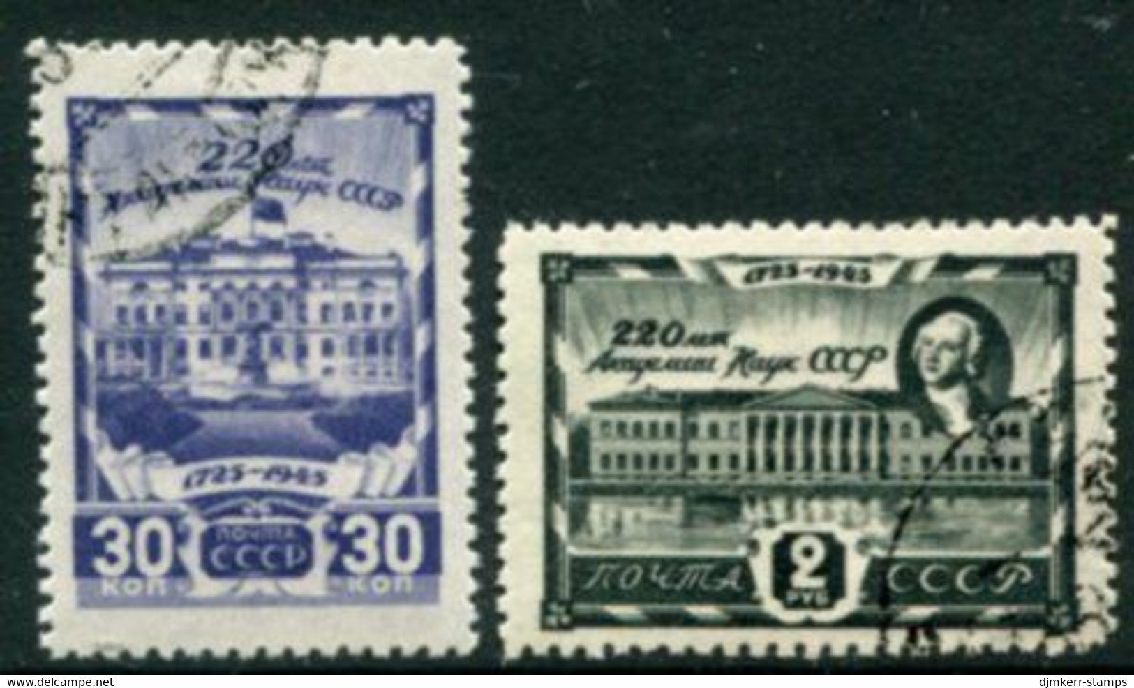 SOVIET UNION 1945 Academy Of Sciences Used.  Michel 963-64 - Used Stamps