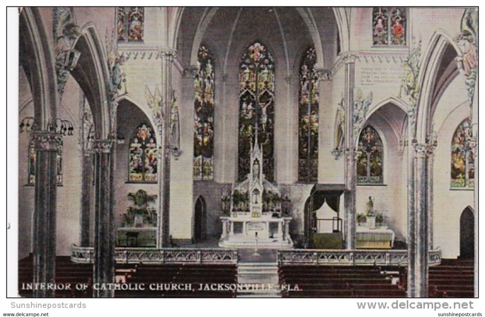 Florida Jacksonville Interior Of Catholic Church - Jacksonville