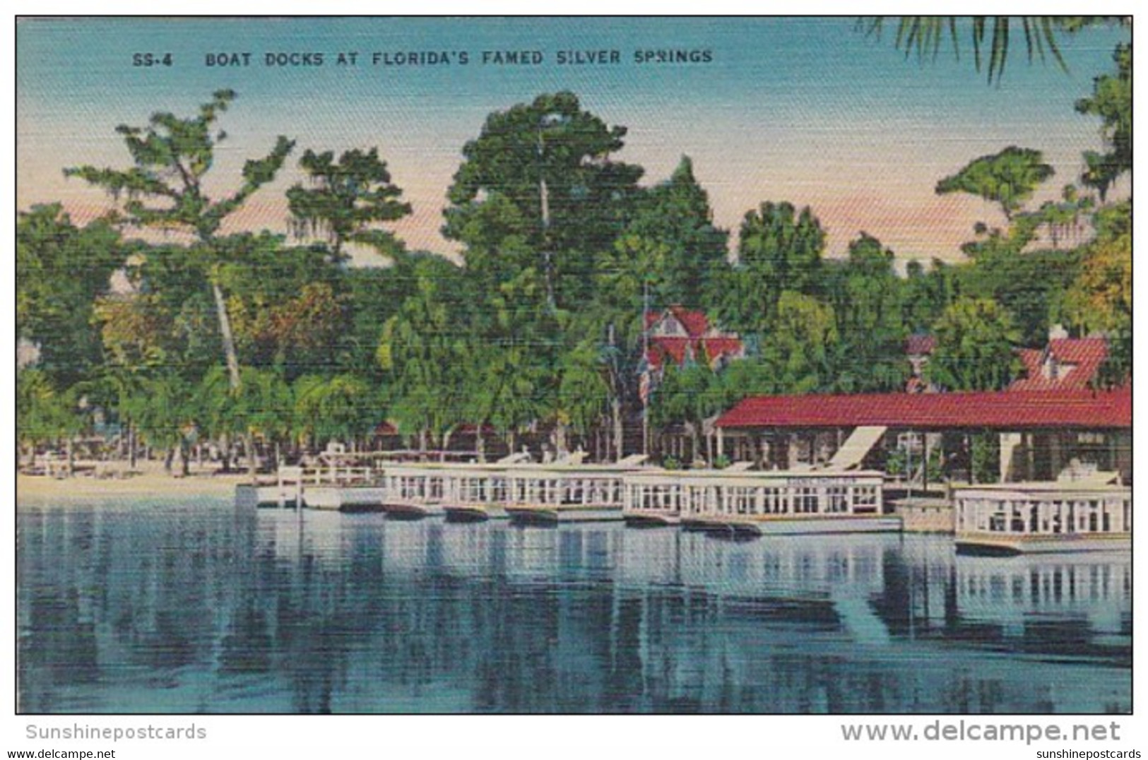 Florida Silver Springs Boat Docks And Glass Bottom Boats - Silver Springs