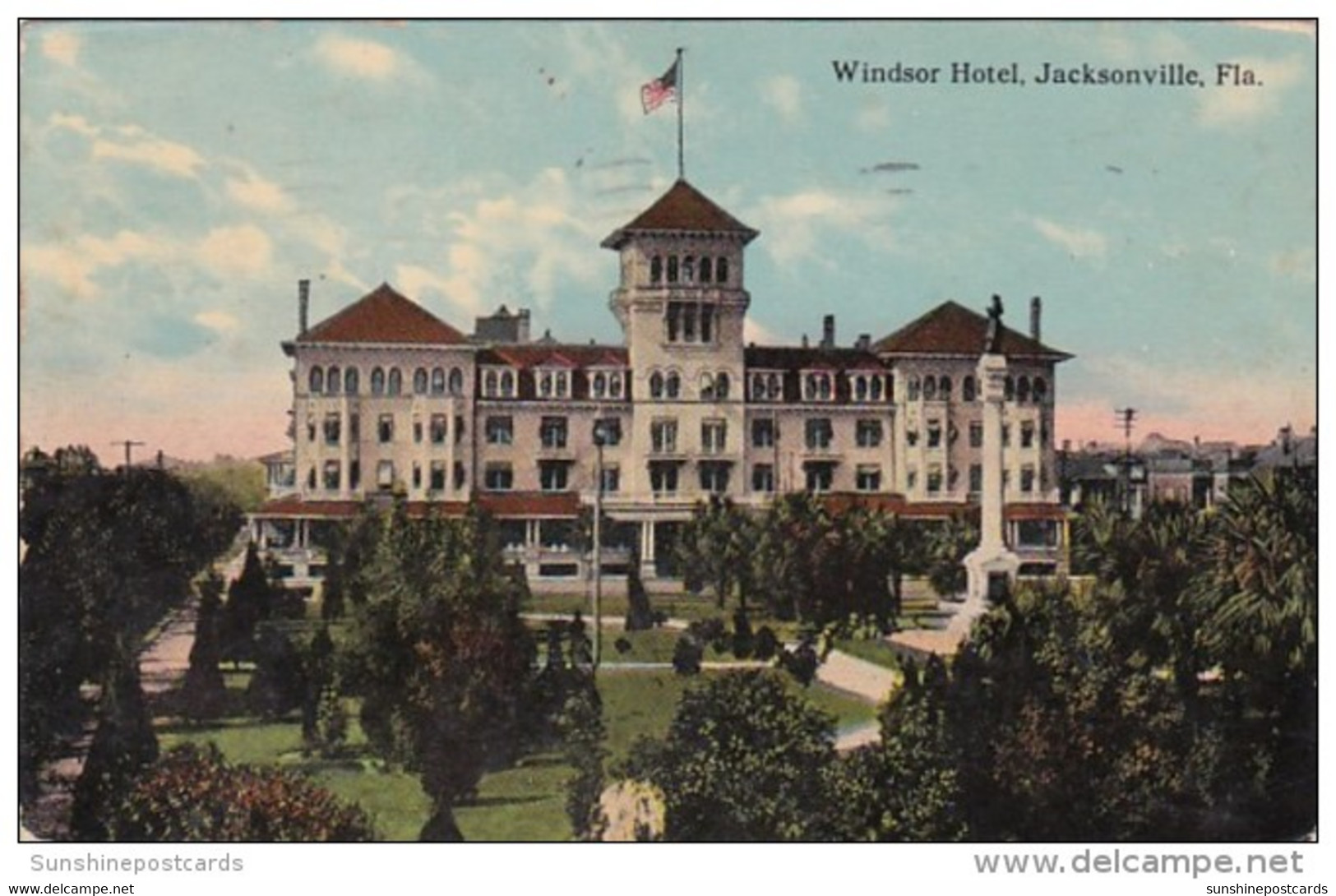 Florida Jacksonville The Windsor Hotel 1913 - Jacksonville