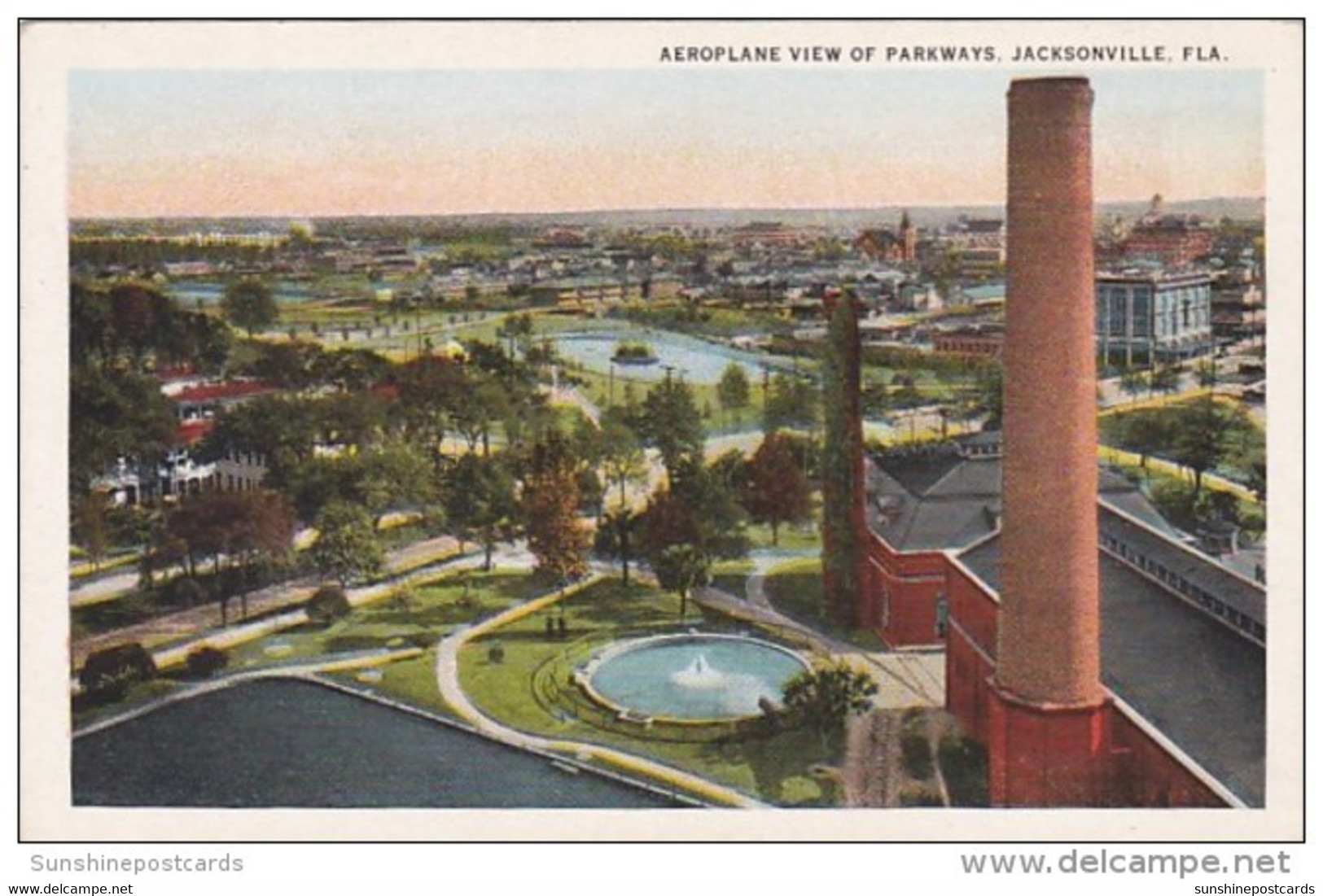 Florida Jacksonville Aeroplane View Of Parkways - Jacksonville