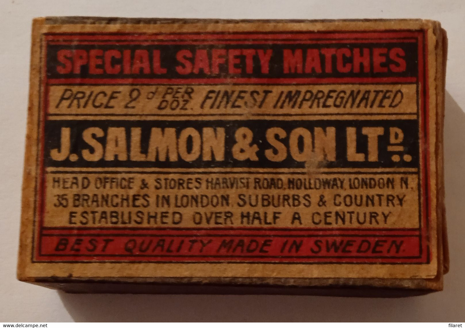 J.SALMON & SON LTD, OLD MATCHBOXE - Boites D'allumettes