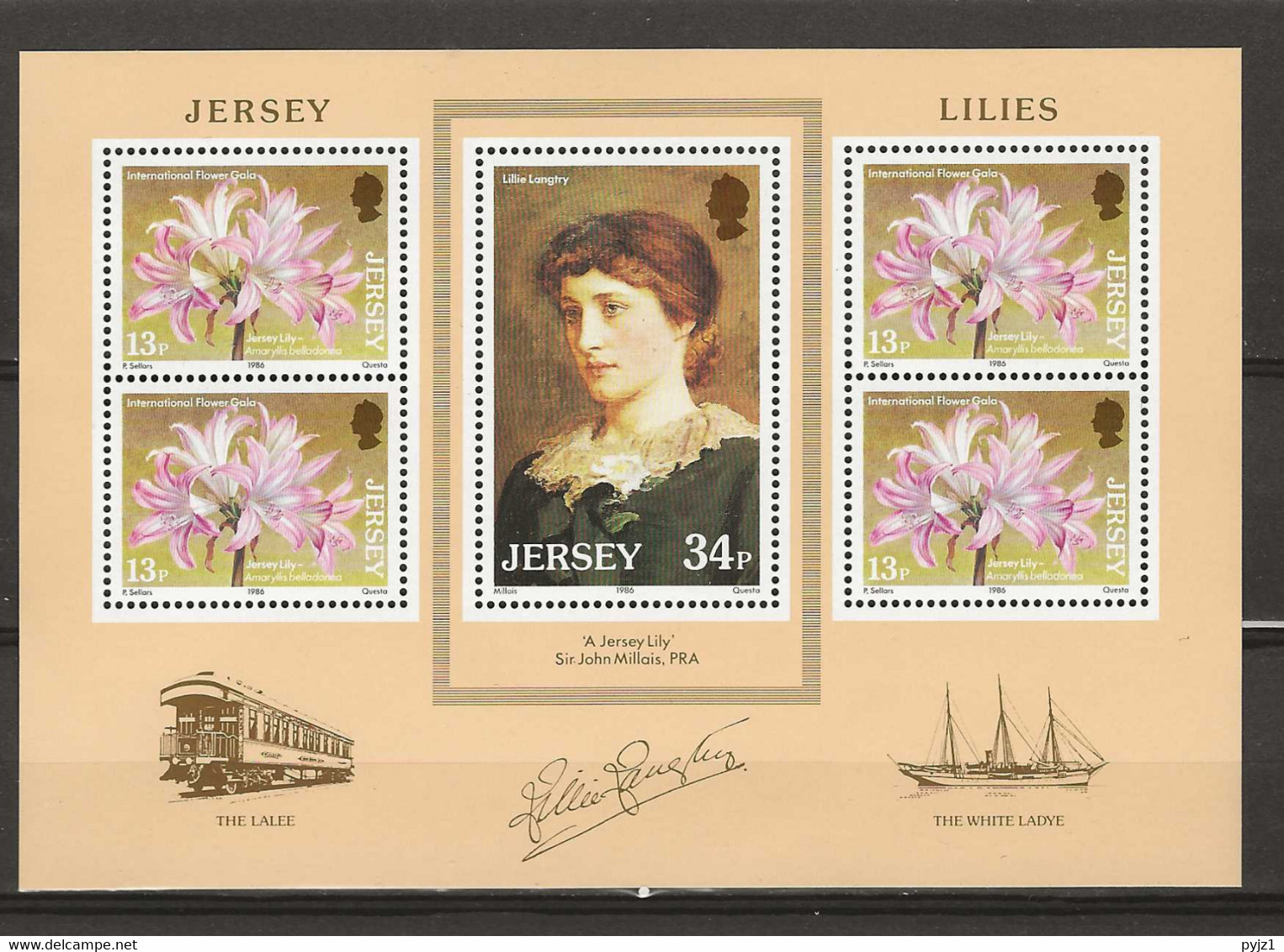 1986 MNH Jersey Mi Block 4 Postfris** - Jersey