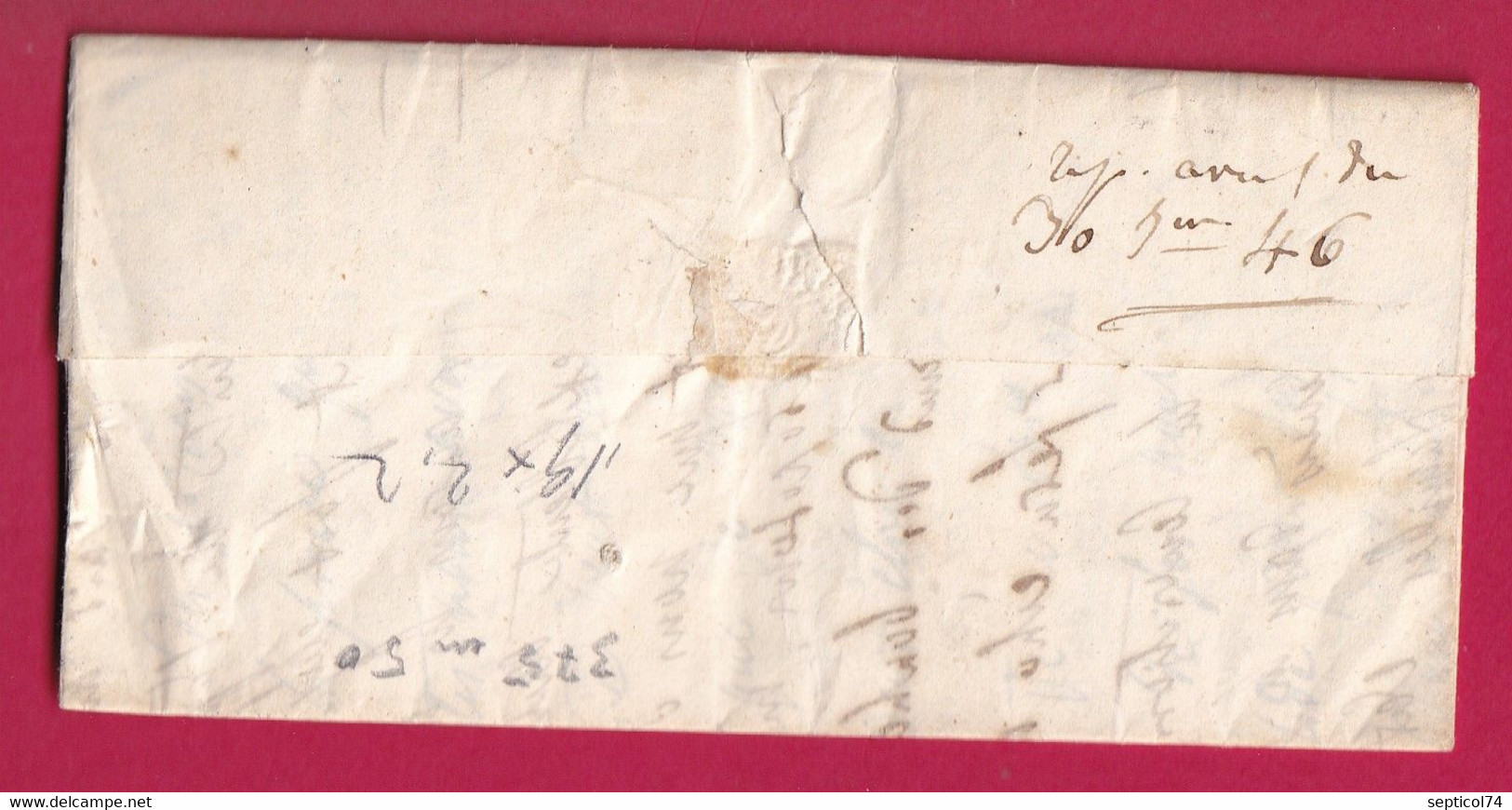 CURSIVE 14 SAIGNES CANTAL + CAD TYPE 11 BORT CORREZE POUR PARIS LETTRE COVER FRANCE - 1801-1848: Précurseurs XIX