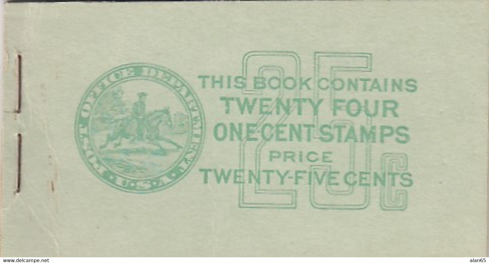 Partial Booklet BK86 Sc#804b, 1-cent Washington 1939 Issue MNH Booklet Cover And One Block Of Stamps Inside - ...-1940