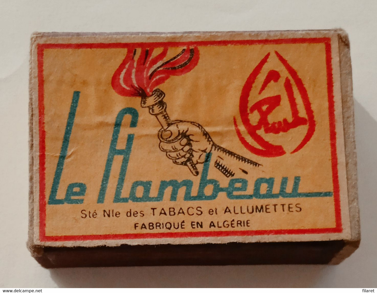 LE FLAMBEAU,ALGERIE, OLD MATCHBOXE - Boites D'allumettes