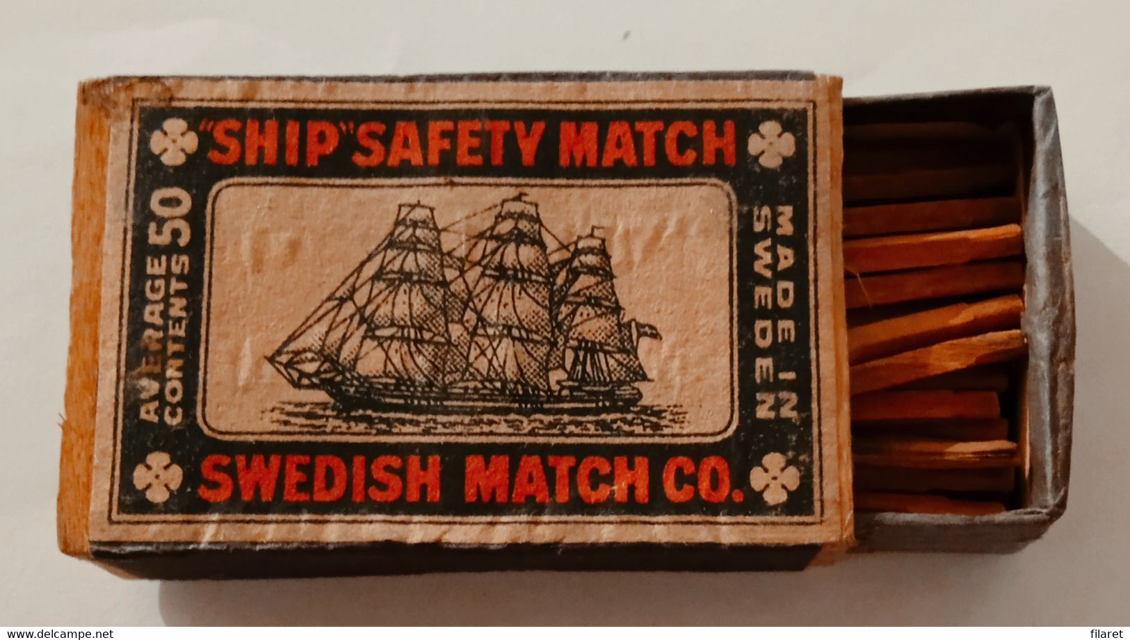 THE SHIP,SWEDISH MATCH, OLD MATCHBOXE - Boites D'allumettes