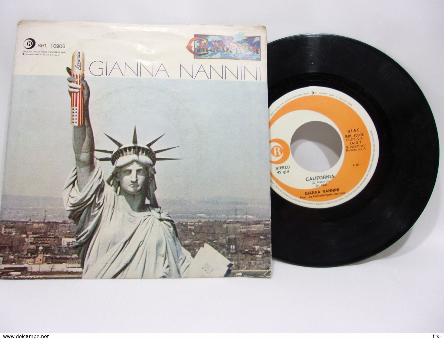 Gianna Nannini - California 45g - 45 T - Maxi-Single