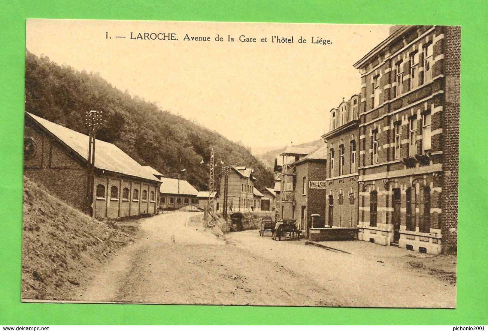 LAROCHE   -   Avenue De La Gare Et L' Hôtel De Liège - La-Roche-en-Ardenne