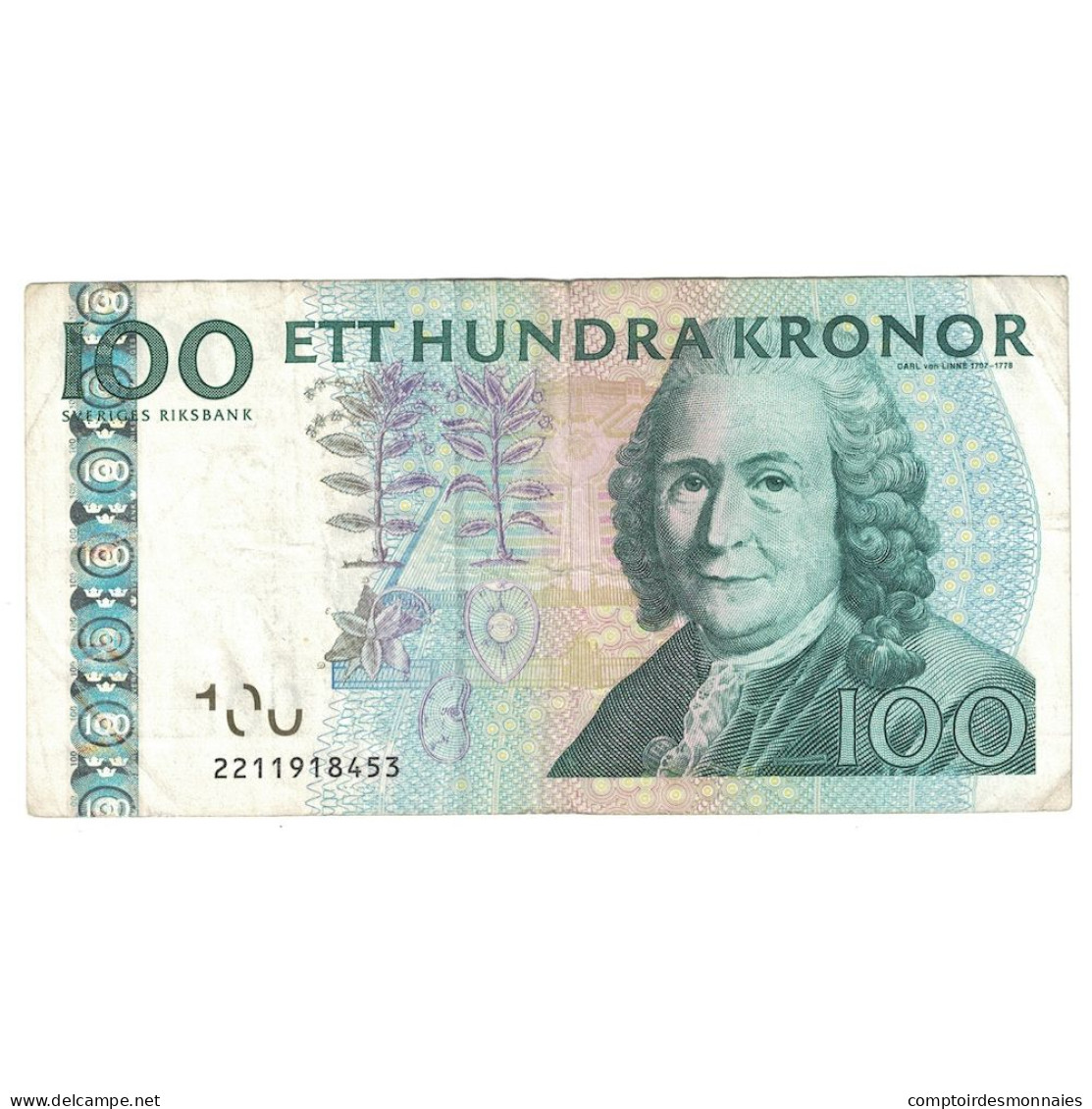 Billet, Suède, 100 Kronor, 2001, KM:65a, TTB - Svezia