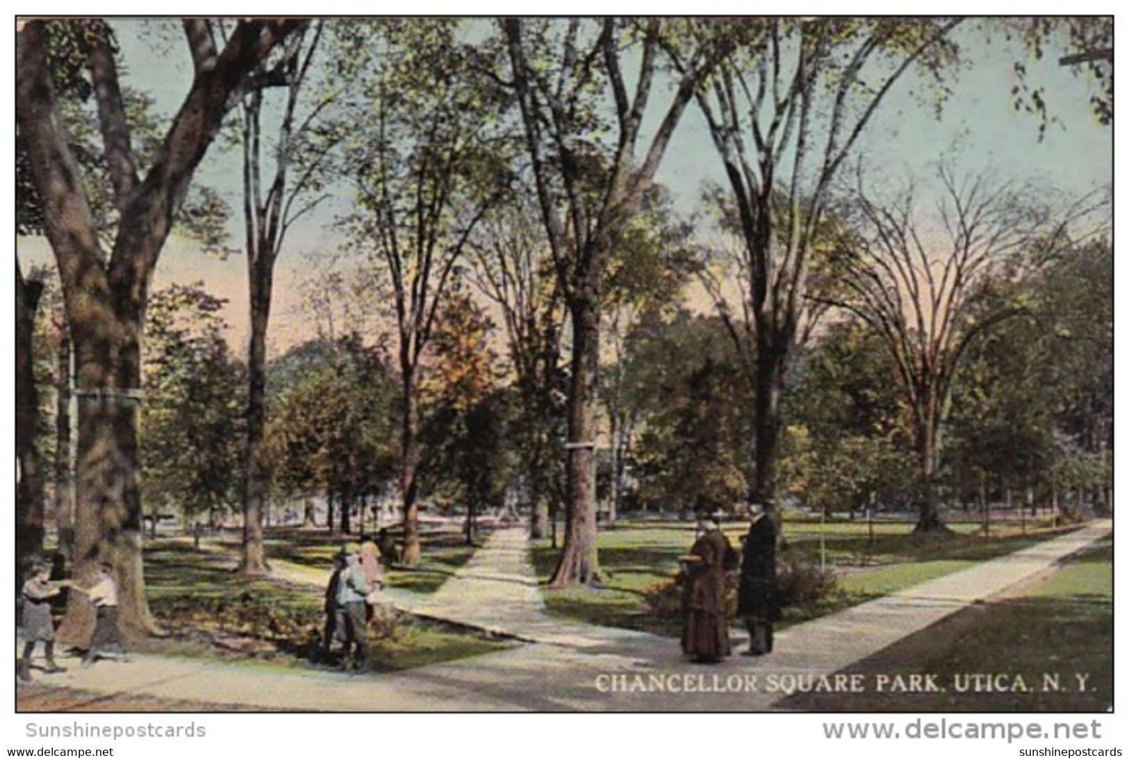 New York Utica Chancellor Square Park 1913 - Utica