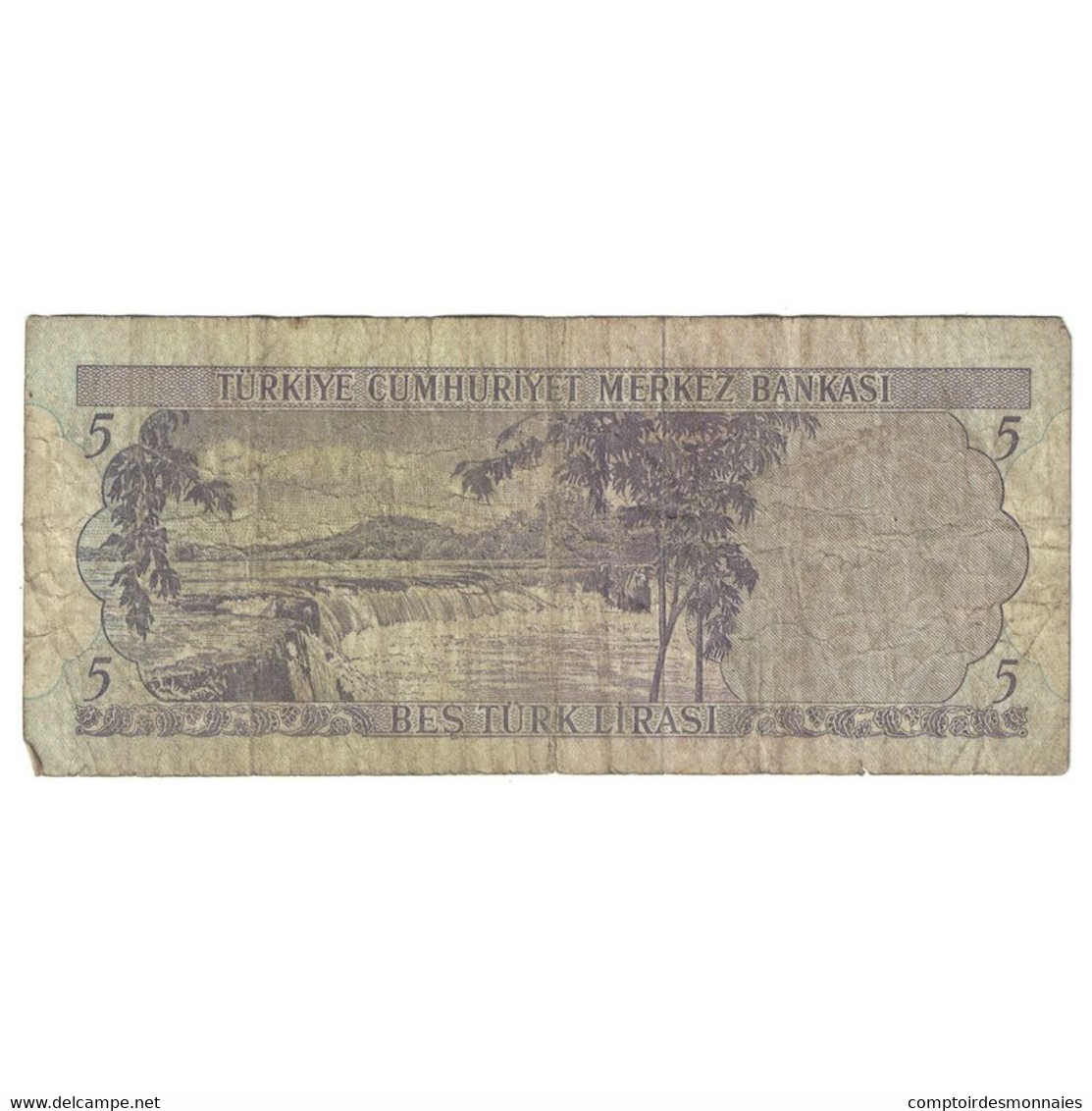 Billet, Turquie, 5 Lira, 1968, 1968-01-08, KM:179, B+ - Turkey