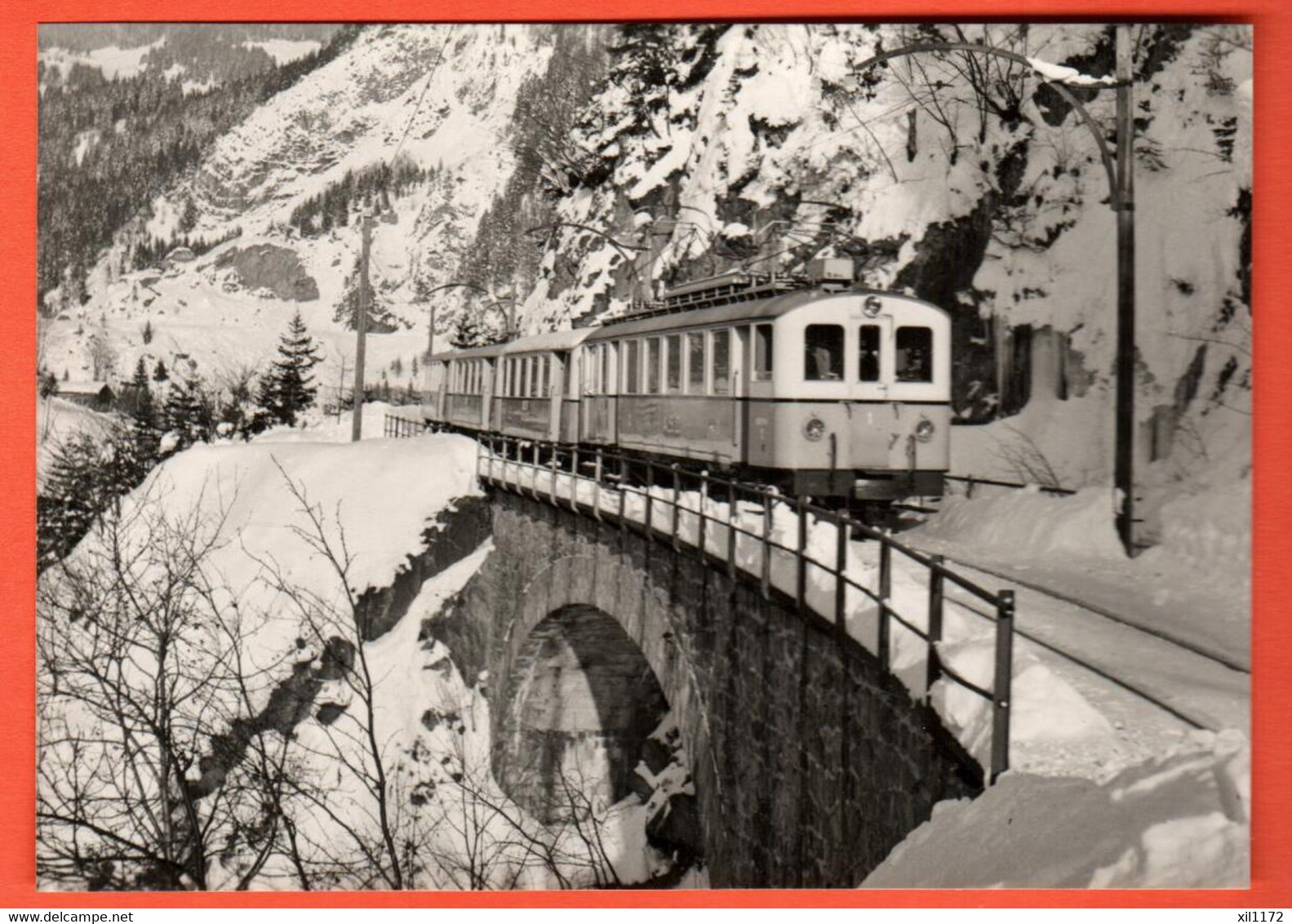 ZMR-09 Chemin De Fer Aigle Sépey Diablerets Entre Echenards Et Les Planches à Ormont-Dessus Kettel Hiver 1941-42GF NC - Aigle