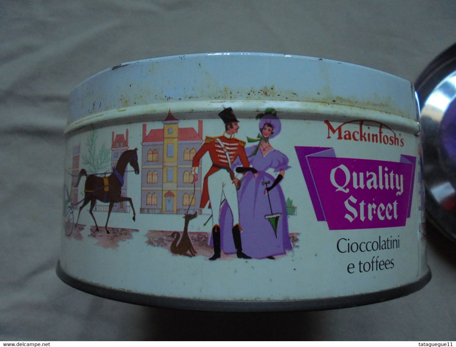 Vintage - Boite en tôle publicitaire Quality Street Mackintosh's England