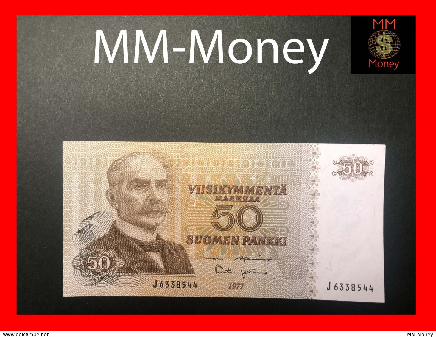 Finland  50 Markkaa 1977 P. 108 "sig. Alenius - Lehtinen"    XF \ AU   [MM-Money] - Finnland