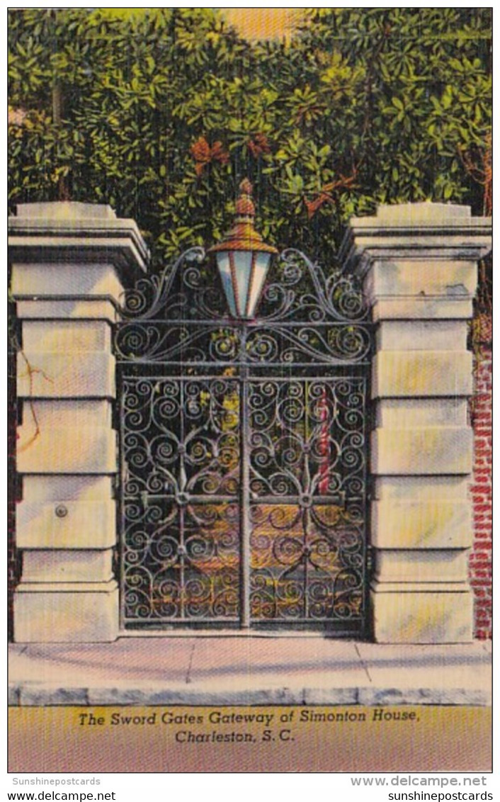 South Carolina Charleston Sword Gates Gateway Of Simonton House - Charleston