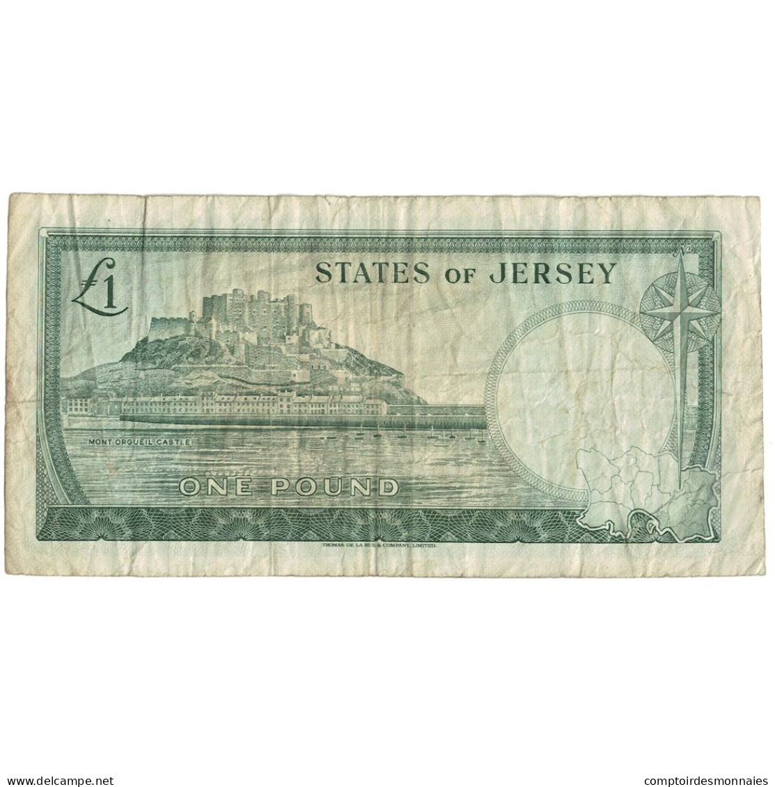 Billet, Jersey, 1 Pound, Undated (1963), KM:8b, TB - Jersey