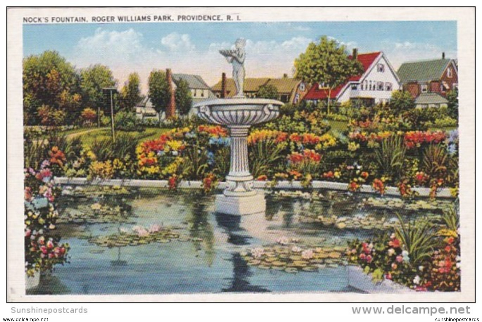 Rhode Island Providence Nock's Fountain Roger Williams Park - Providence