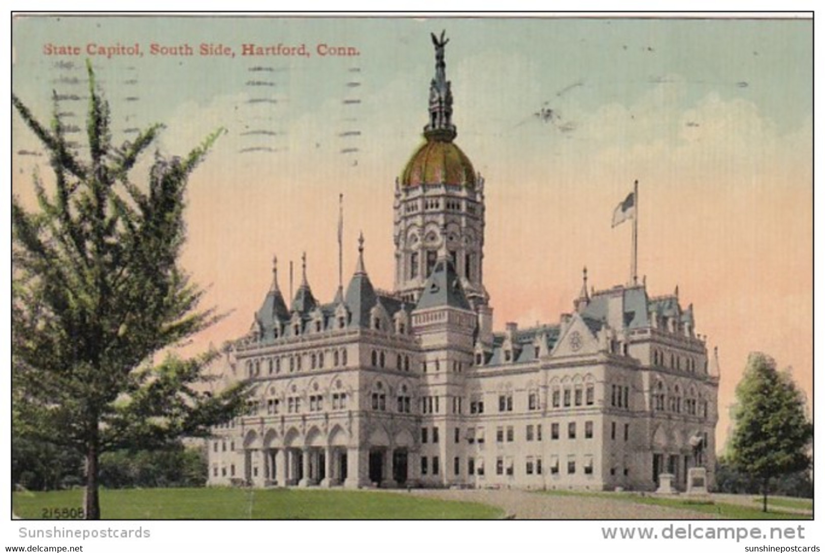 Connecticut  Hartford State Capitol South Side 1914 - Hartford